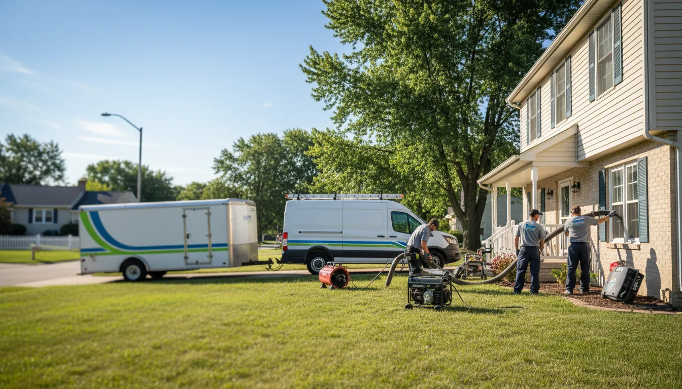Flooded Basement Restoration And Cleanup With Repair in Clay City, IL near me